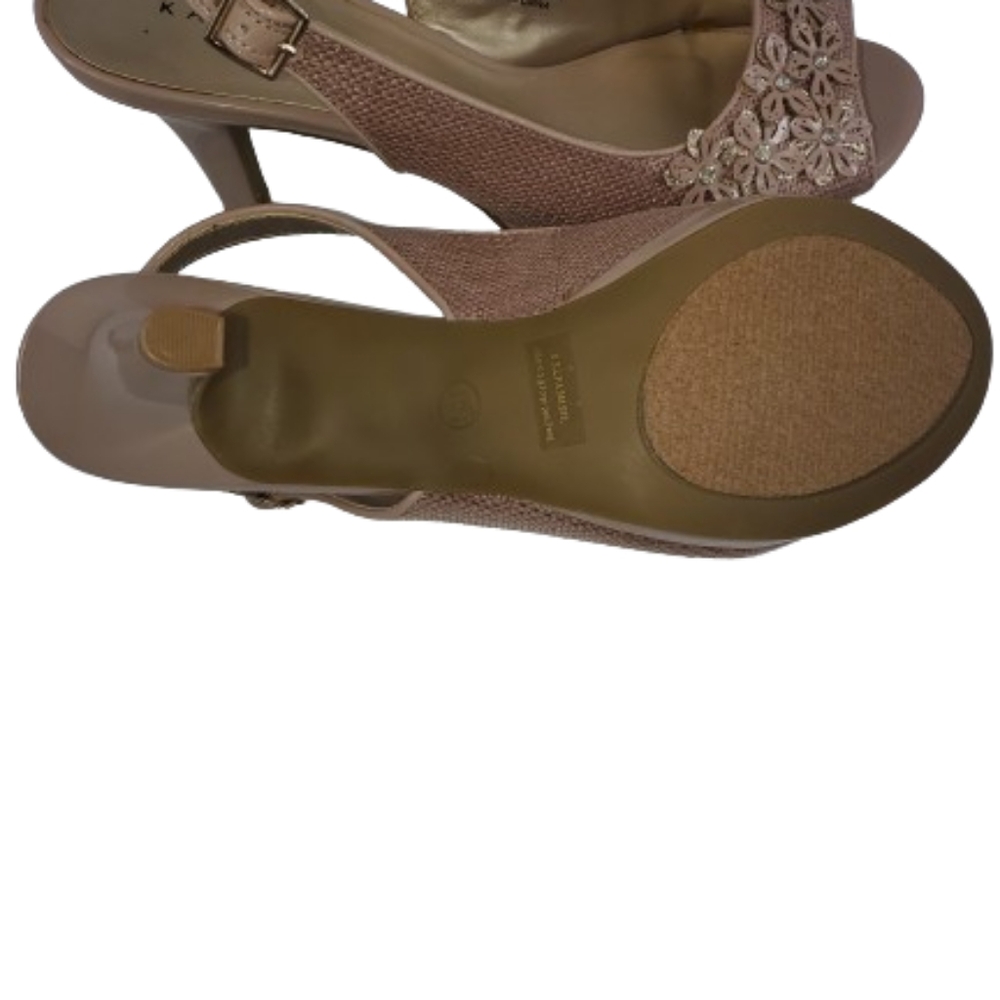 Karen Scott Bronaa Peep Toe Slingback Nude Pumps - Picture 4 of 4